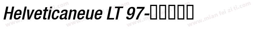 Helveticaneue LT 97字体转换